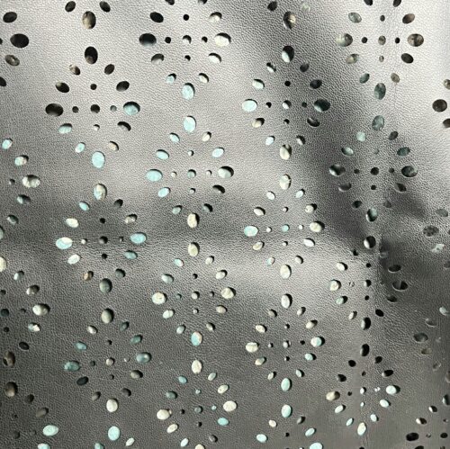 Textured perforated leatherette