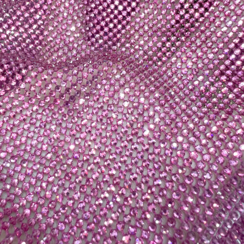 Crystal Stones Beads Fushia Pink Couture Stones Fabric