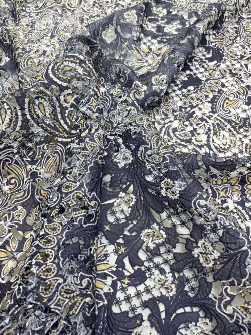 Boho paisley printed fabric
