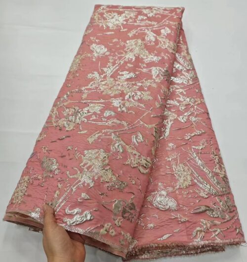 Couture French Lace Silk Brocade Fabric
